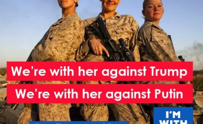 We're With Her Against Putin - Draft Our Daughters